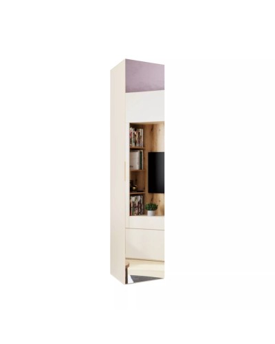 Şkaf Art Mebel 15, 210x60x45 sm, laminat, krem