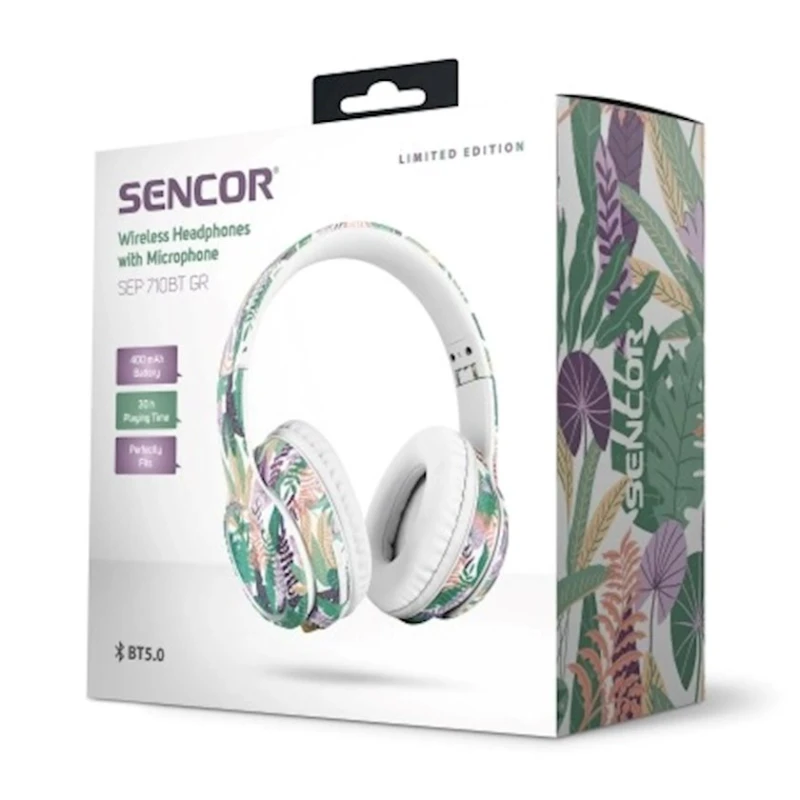 Qulaqlıqlar Sencor Wireless Headphones Green SEP 710BT GR