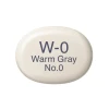 Marker Copic Sketch, W-0 Warm Gray, ikitərəfli, boz