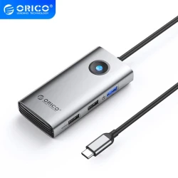 Dok-stansiya ORICO PW11-5P-SV-EP 5-in-1 USB 3.0, 2x USB2.0, PD 60 W, HDMI 4K/30Hz Dok-stansiya ORICO PW11-5P-SV-EP 5-in-1 USB 3.0, 2x USB2.0, PD 60 W, HDMI 4K/30Hz