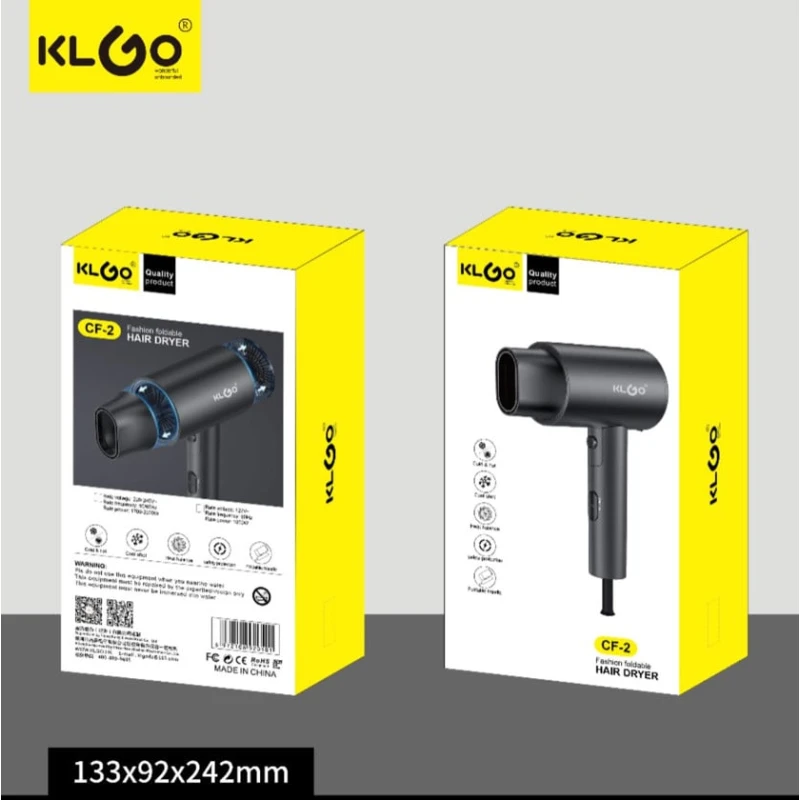 Фен KLGO CF2 - KLGO_СF2_KLGO черный