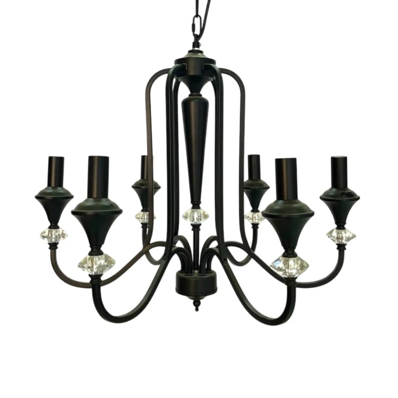 Люстра подвесная Şəms Aydınlatma 8111-6 BK, черная Люстра подвесная Şəms Aydınlatma 8111-6 BK, черная