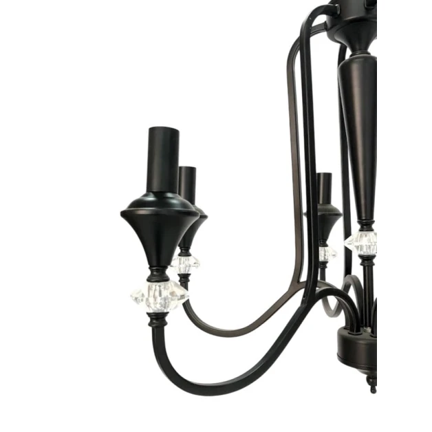 Люстра подвесная Şəms Aydınlatma 8111-6 BK, черная Люстра подвесная Şəms Aydınlatma 8111-6 BK, черная