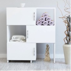 Stellaj Ev Plus Veil, 90x80x31 sm, LDSP, ağ
