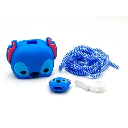 Чехол для зарядного устройства Stich, силикон, синий Чехол для зарядного устройства Stich, силикон, синий