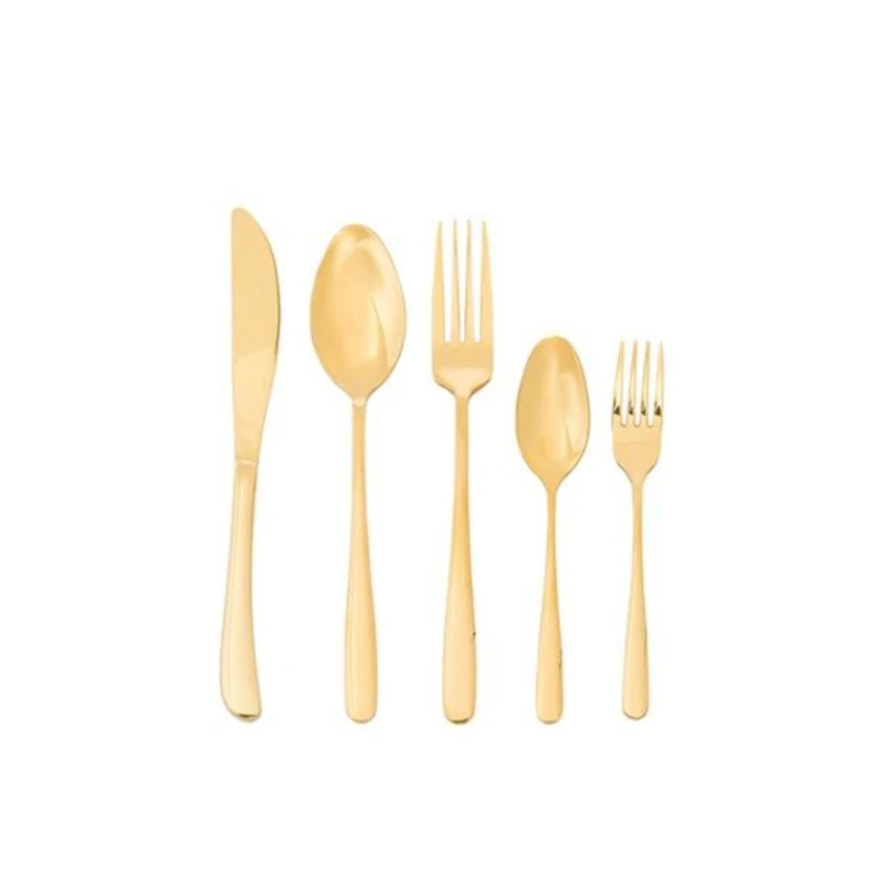 Вилка десертная Hom-me 200000000002420, 17 см, нержавеющая сталь, Золотистый