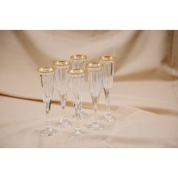 Набор фужеров FMF Bohemia Windsor Flute, 185 мл, хрусталь, прозрачный Набор фужеров FMF Bohemia Windsor Flute, 185 мл, хрусталь, прозрачный