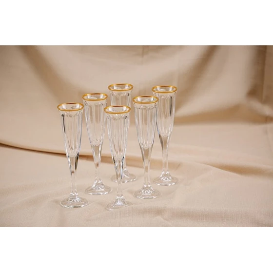 Fujer dəsti FMF Bohemia Windsor Flute, 185 ml, büllur, şəffaf Fujer dəsti FMF Bohemia Windsor Flute, 185 ml, büllur, şəffaf