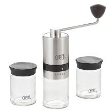 Əl qəhvə üyüdən Gipfel Essence 51906, paslanmayan polad, gümüşü