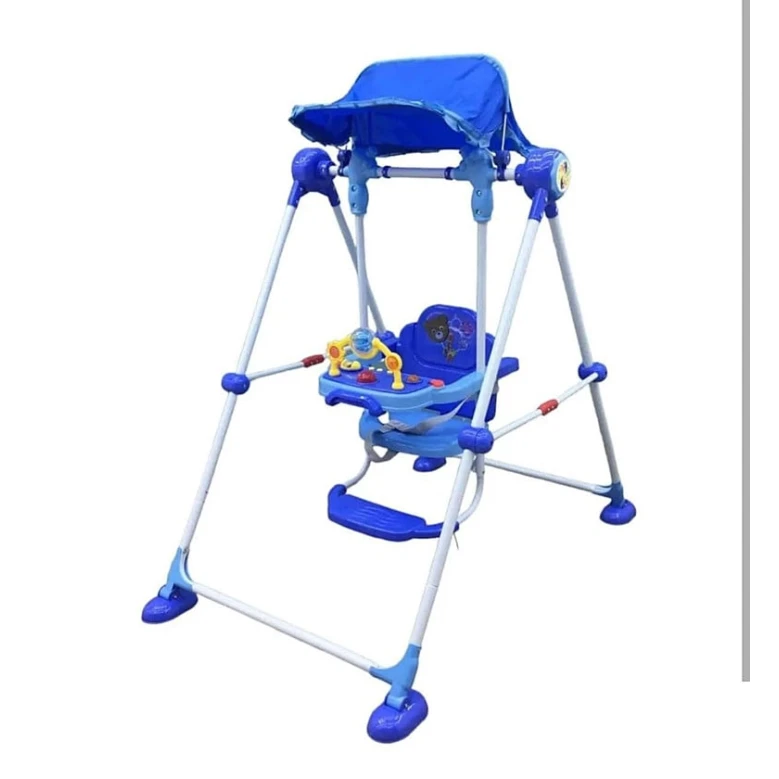 Детские качели BL125, пластик, синие, 6+ мес