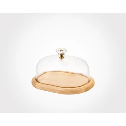 Масленка Limon BHD2016029, прозрачная/коричневая, 17x13x10 см Масленка Limon BHD2016029, прозрачная/коричневая, 17x13x10 см