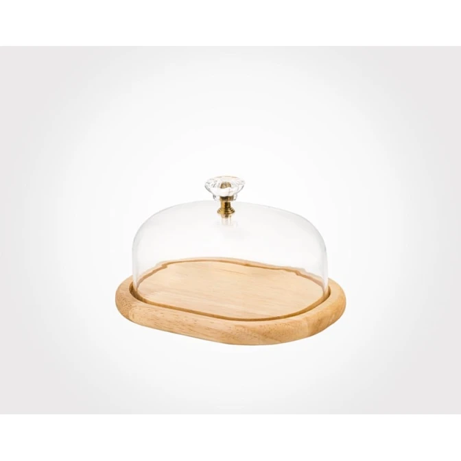 Масленка Limon BHD2016029, прозрачная/коричневая, 17x13x10 см Масленка Limon BHD2016029, прозрачная/коричневая, 17x13x10 см