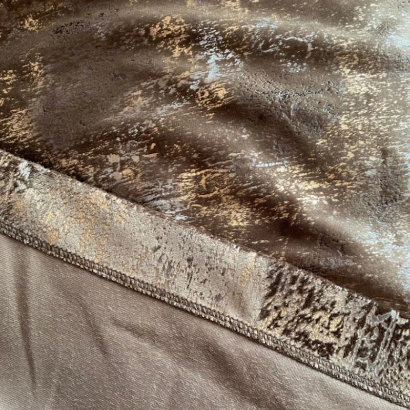 Pərdə dəsti РА-1010987, 150х280 sm, məxmər, qəhvəyi