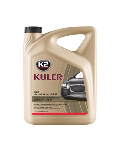 Антифриз красный K2 Kuler-35C Long Life G12, 5 л