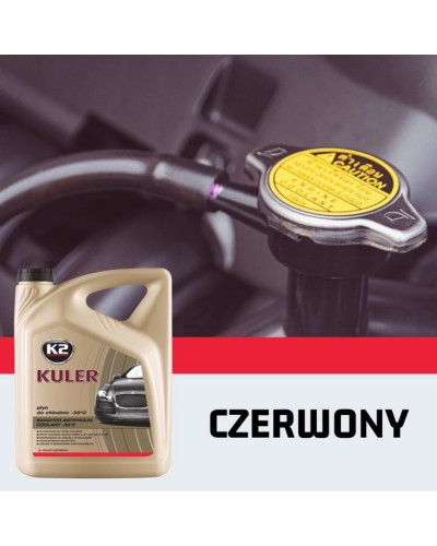 Антифриз красный K2 Kuler-35C Long Life G12, 5 л