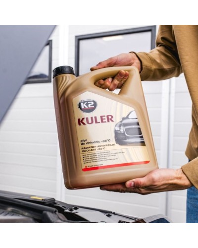 Антифриз красный K2 Kuler-35C Long Life G12, 5 л