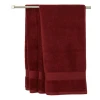 Полотенце для рук JYSK Karlstad By Kronborg, 50x100 см, хлопок, красный.