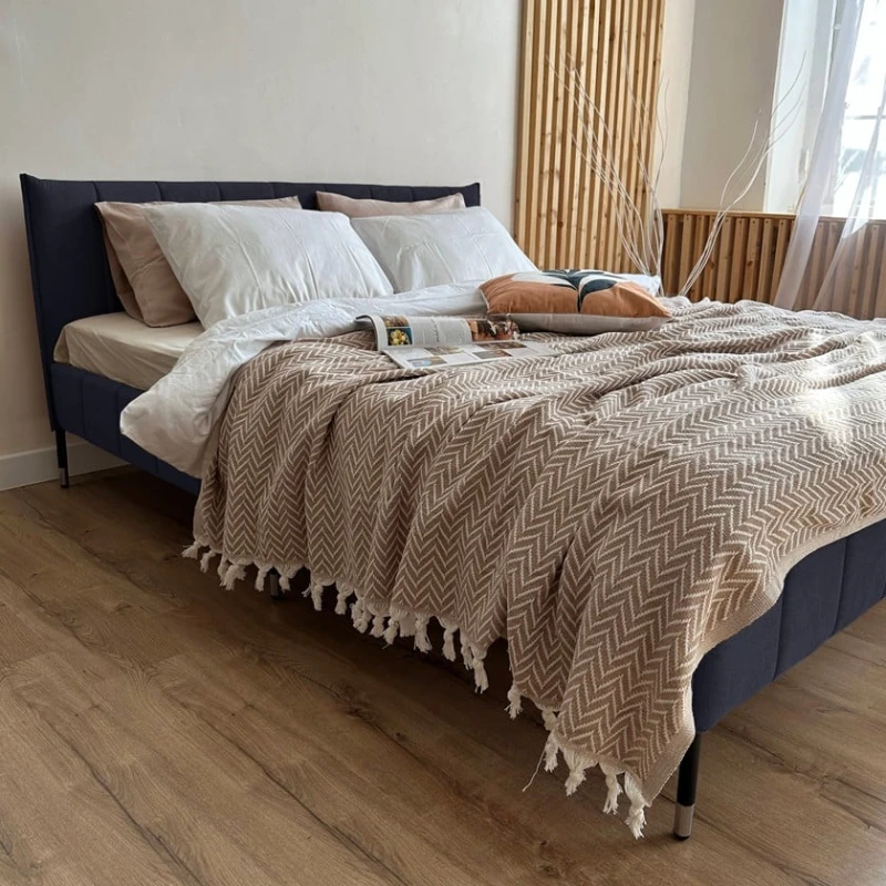 İki nəfərlik çarpayı Art_ikili_yataq 90, laminat/parça, göy, 120x180х200 sm