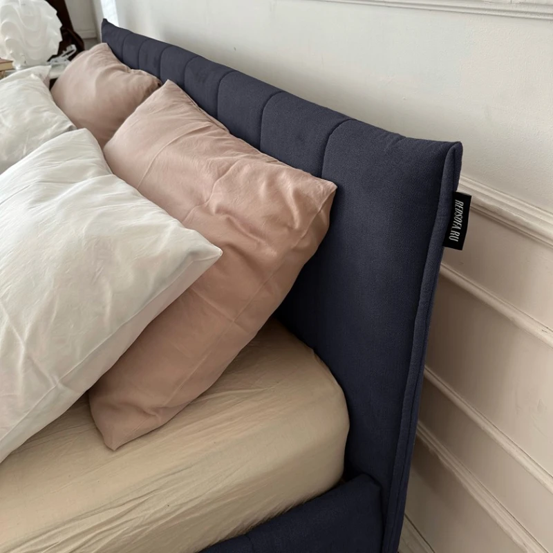 İki nəfərlik çarpayı Art_ikili_yataq 90, laminat/parça, göy, 120x180х200 sm