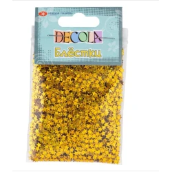 Блестки декоративные Невская палитра, 4 мм, 20 г, золото майя радужное