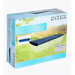 Тент для каркасного бассейна Intex X28225588039, синий, 4.5 x 2.2 м