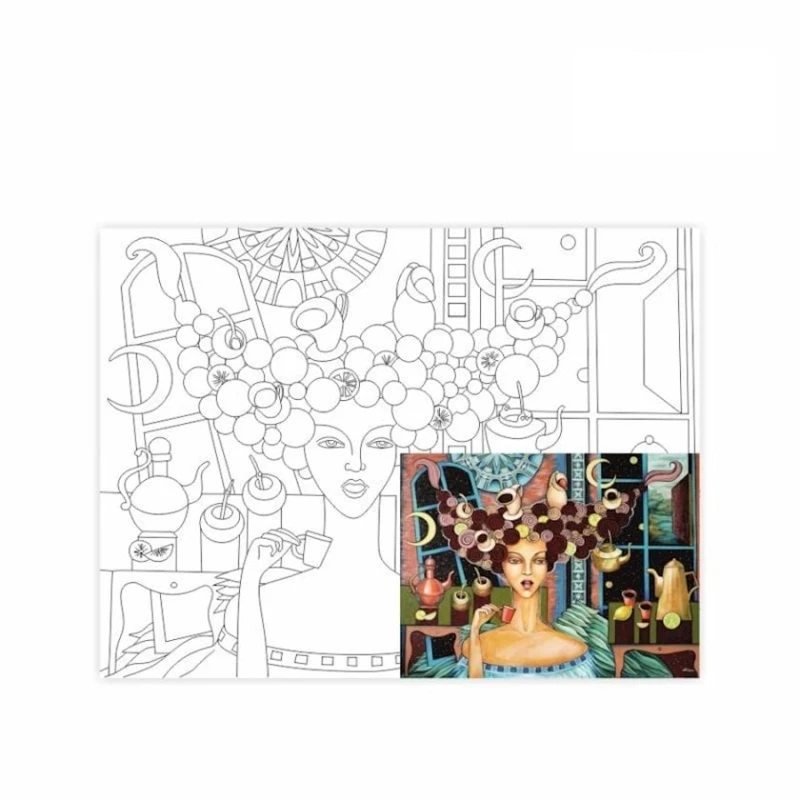 Холст на картоне с контуром Rosa Start, А. Навроцкая, 30х40 Холст на картоне с контуром Rosa Start, А. Навроцкая, 30х40