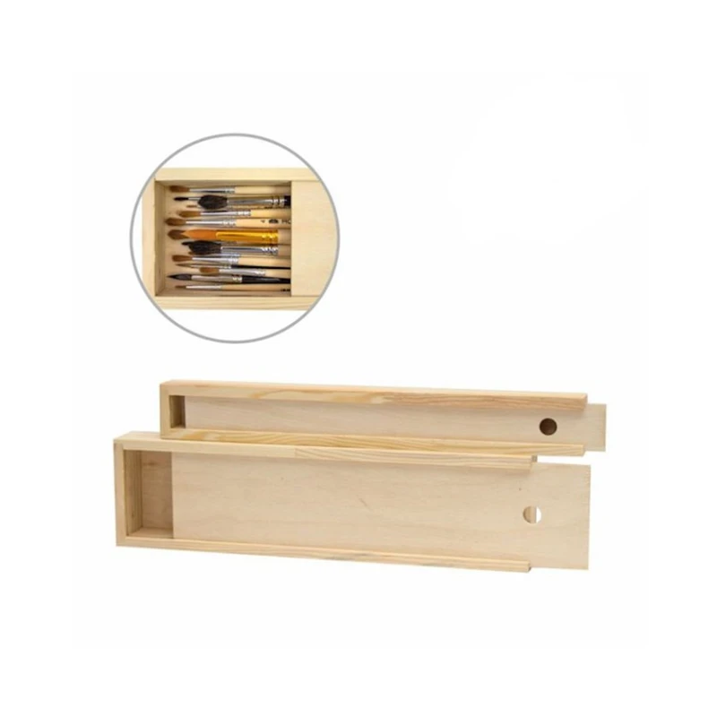 Пенал для кистей Rosa Studio PK8, 38х9.8х4 см, деревянный