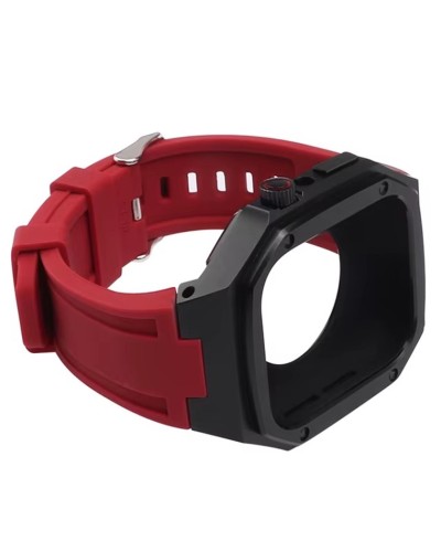 Qayış və çexol SW711 Apple Watch 44/45mm üçün Red/Black