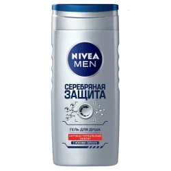 Гель для душа Nivea Men Серебряная защита с ионами серебра и антибактериальным эффектом 250 мл