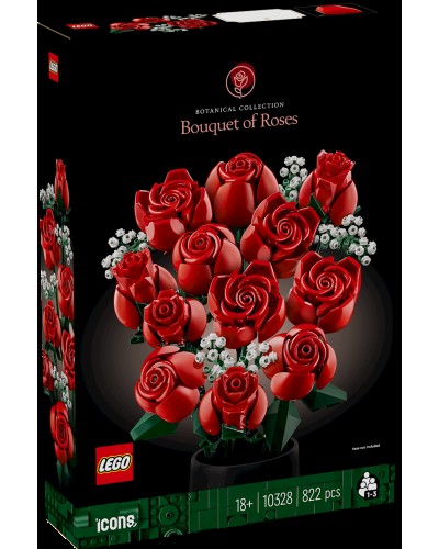 Konstruktor LEGO Icons Bouquet of Roses 10328, 18+ yaş, 822 əd