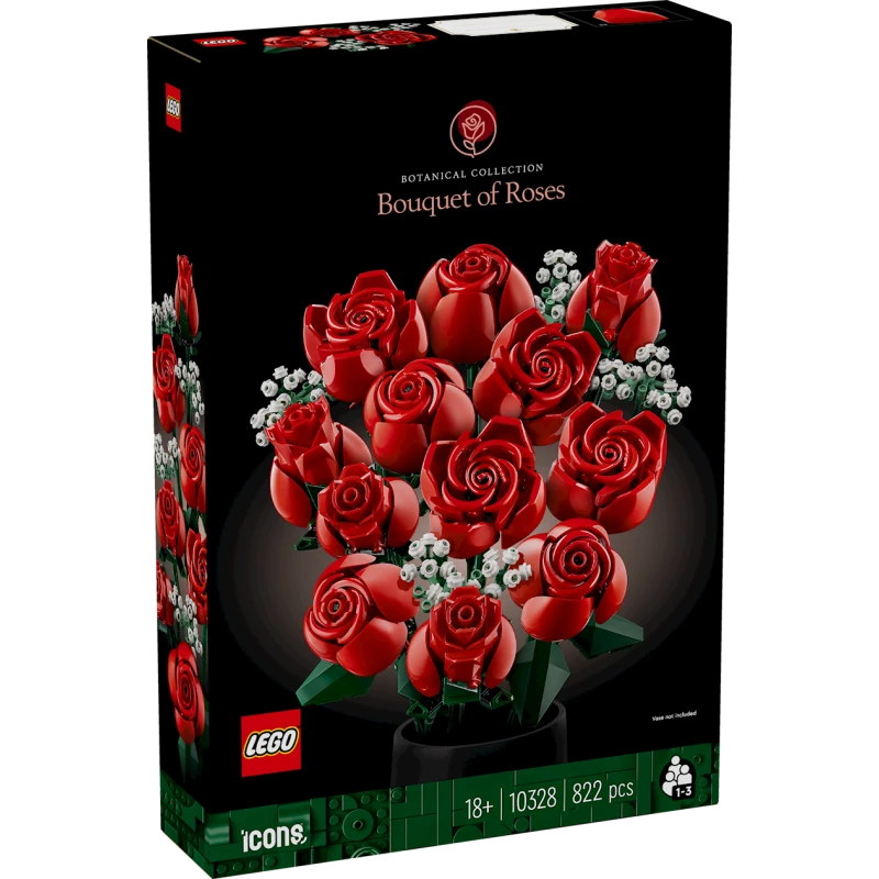 Конструктор LEGO Icons Bouquet of Roses 10328, 18+ лет, 822 элементов