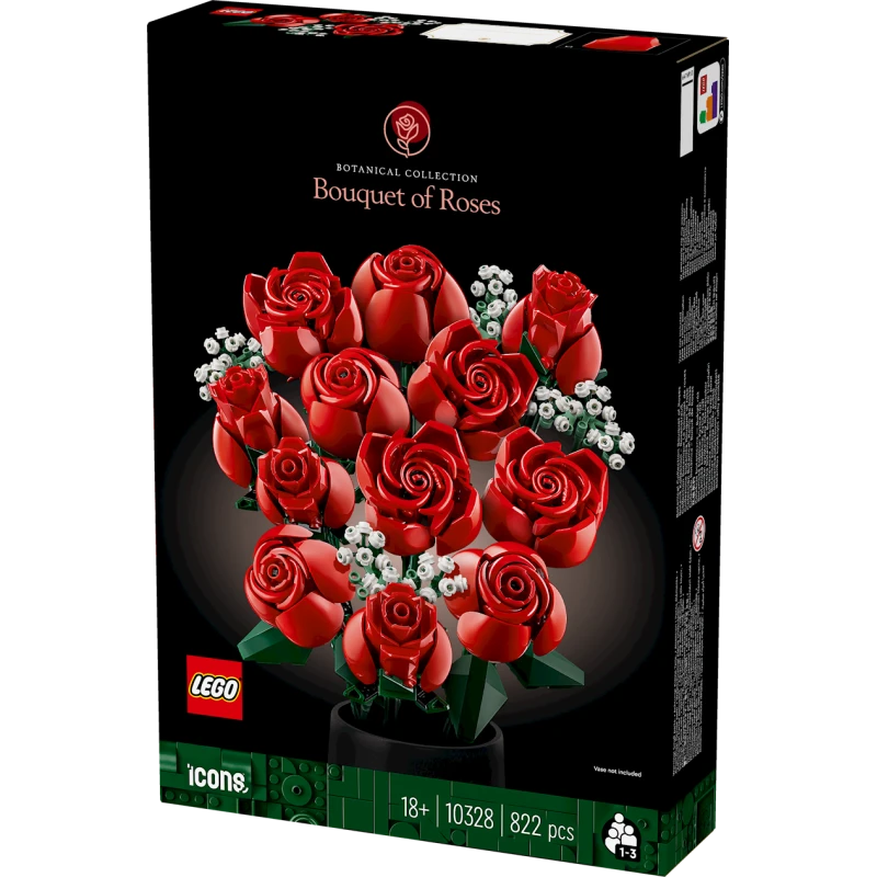 Конструктор LEGO Icons Bouquet of Roses 10328, 18+ лет, 822 элементов