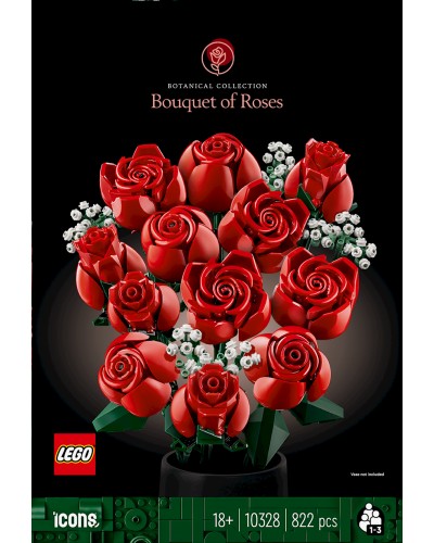 Konstruktor LEGO Icons Bouquet of Roses 10328, 18+ yaş, 822 əd