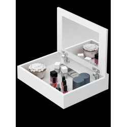 Туалетный столик Art Mebel 1, белый, ламинат, 17x71x30 см