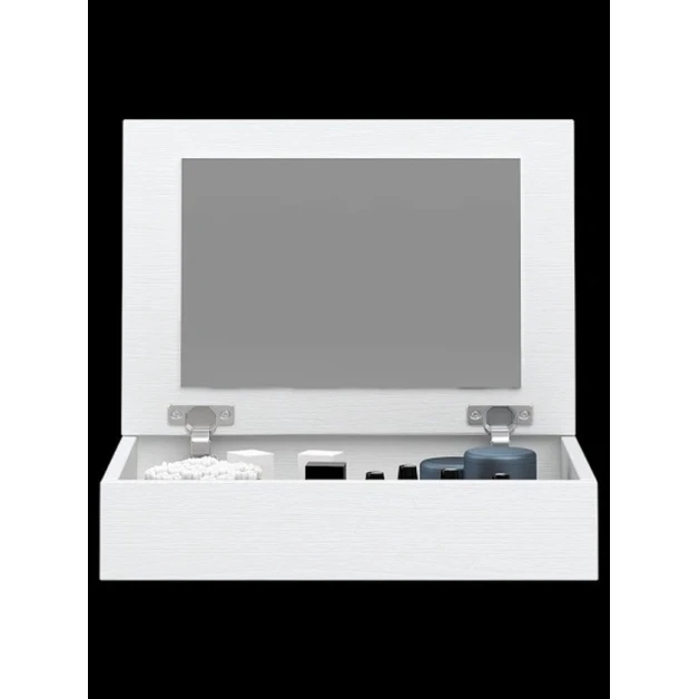 Туалетный столик Art Mebel 1, белый, ламинат, 17x71x30 см