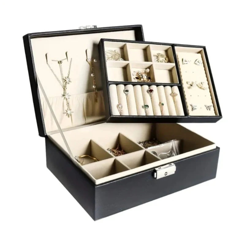 Органайзер для украшений 5946_0030, 23x17.5x8.5 см, черный