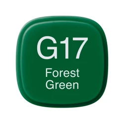 Маркер Copic Classic, G17, Forest Green, двусторонний, зеленый
