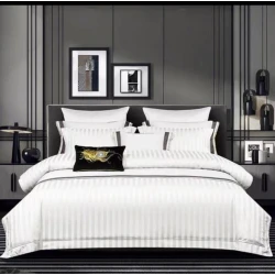 Комплект постельного белья MM tekstil ММ35, пододеяльник 200х230 см, простыня 230х250 см, наволочки 2 шт х 50х70 см, белый