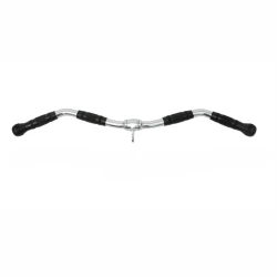 Рукоятка для тренажера WS0123 EZ Curl Pull-Down Bar, нержавеющая сталь/резина, 77.5 см