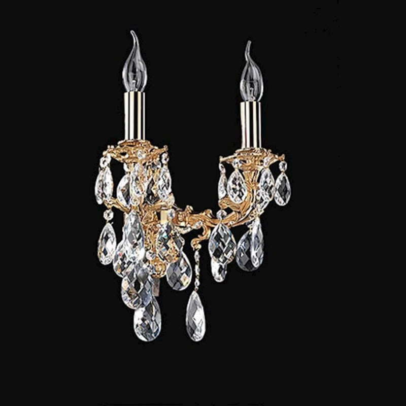 Настенный светильник Büyük Saray TM.11606, 21х32х33 см, золотистый Настенный светильник Büyük Saray TM.11606, 21х32х33 см, золотистый