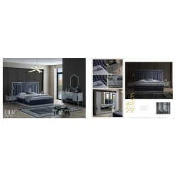 Спальный гарнитур Stil Mebel Filiz AL-03, серый Спальный гарнитур Stil Mebel Filiz AL-03, серый