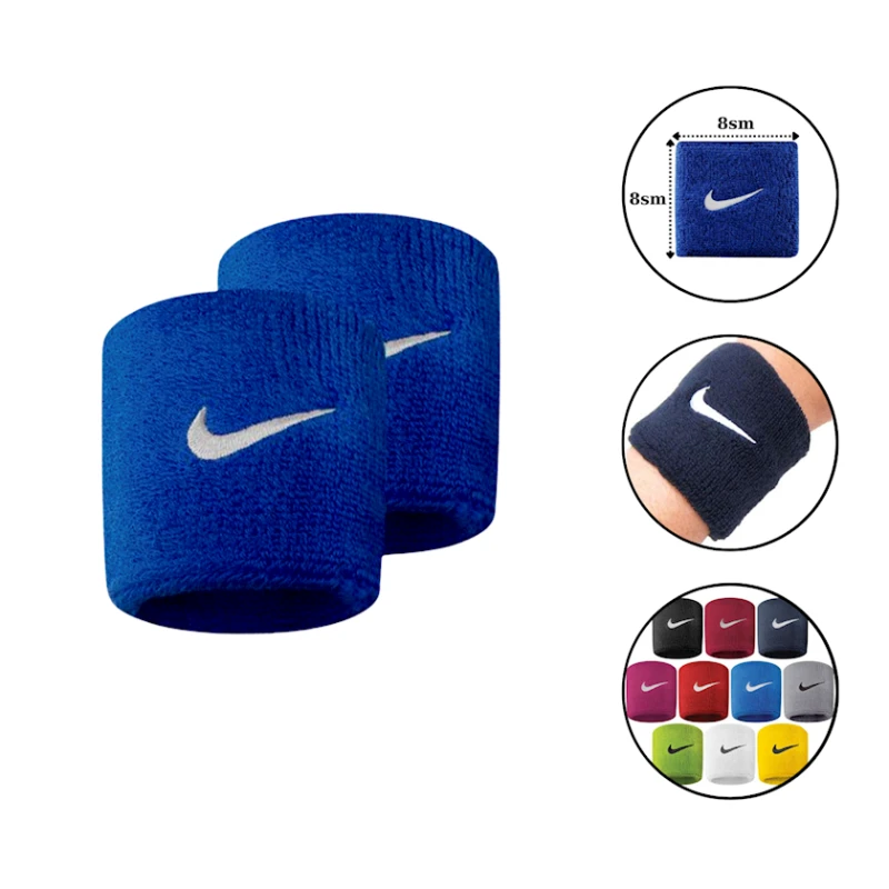 Напульсник Colosseum Nike 1733 хлопок/нейлон, 8x8 см, голубой