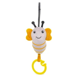 Прорезыватель с вибрацией Babyjem Пчела, текстиль, серая, 15x8 см Прорезыватель с вибрацией Babyjem Пчела, текстиль, серая, 15x8 см