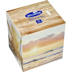 Салфетки в коробке Alouette, белые, 56 шт, товар в ассортименте