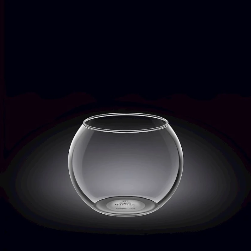 Ваза Wilmax 888969/A, 10x8 см, стекло, прозрачная