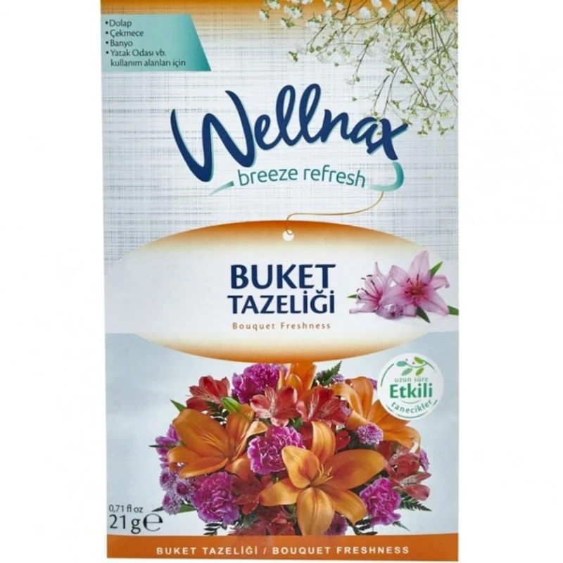 Освежитель воздуха Wellnax Bouquet Freshness, 21 г Освежитель воздуха Wellnax Bouquet Freshness, 21 г