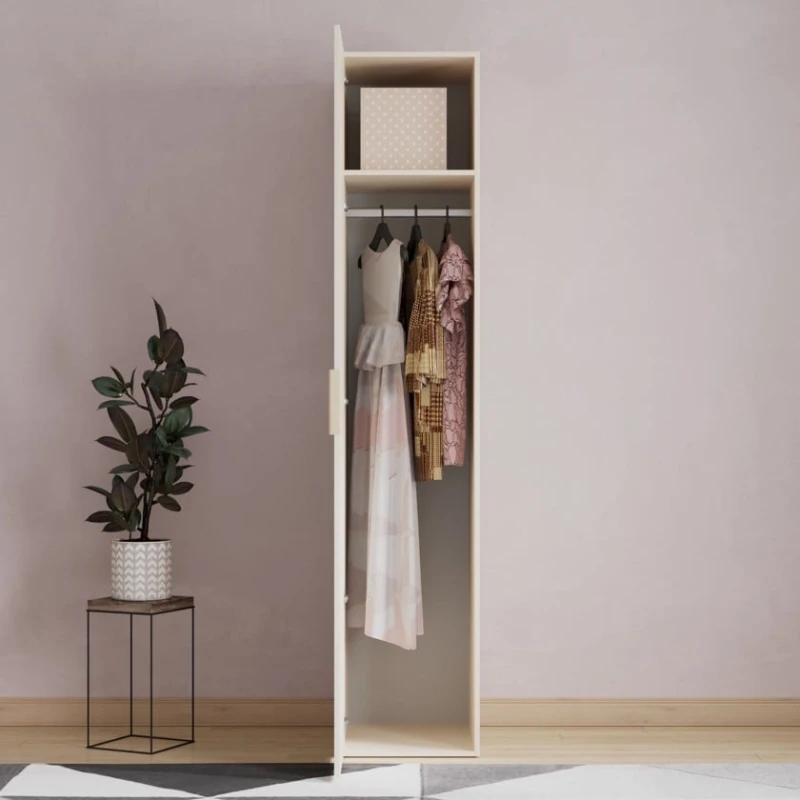 Шкаф Art Mebel 16, 210x50x45 см, ламинат, кремовый Шкаф Art Mebel 16, 210x50x45 см, ламинат, кремовый