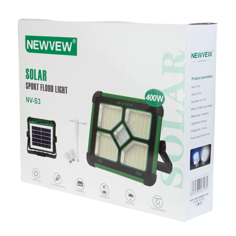 Уличный солнечный светильник Newvew ST-NV-S3, 400W Уличный солнечный светильник Newvew ST-NV-S3, 400W