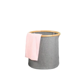 Çamaşır üçün səbət Bİ13 bambuk, boz, böyük ölçülü