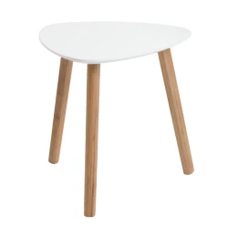 Журнальный стол JYSK Taps, 40x40x40 см, бамбук/МДФ, белый/коричневый Журнальный стол JYSK Taps, 40x40x40 см, бамбук/МДФ, белый/коричневый